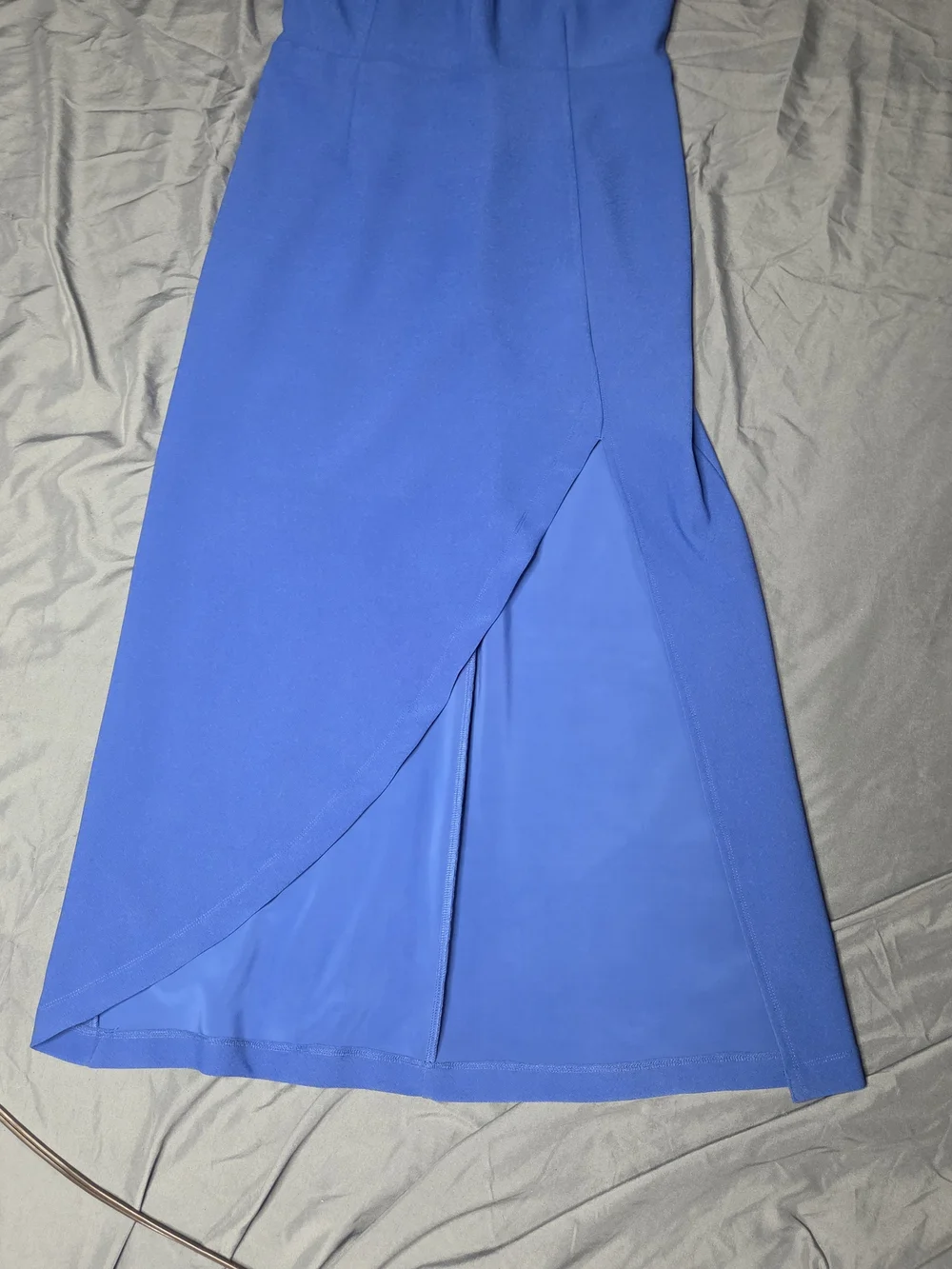 Abercrombie & Fitch Blue Formal Maxi Dress LT Tall Sleeveless Slit